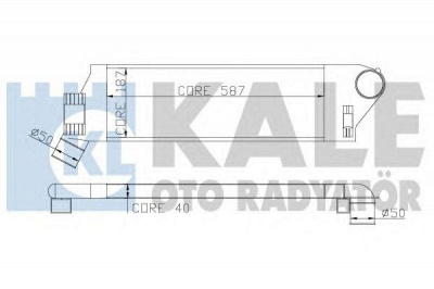 KALE OTO RADYATOR 348300 -  Интеркулер